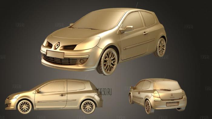 Renault clio 3d stl модель для ЧПУ